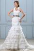 Robe de mariée taffetas sans manches ceinture-mavogue.fr - Miniature