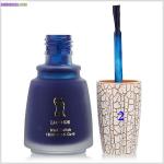 Set manucure design - vernis bleu craquele pour ongle - Miniature