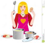 Femme de menage cuisine - Miniature