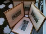 Lot de 4 lithos anglaises "sport polo" 19ème... - Miniature