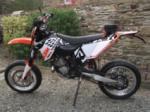 Ktm exc 125 enduro equipée supermotard - Miniature