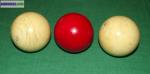 3 boules de billard anciennes - Miniature