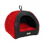 Litière pour chiens et chats igloo mousse couleur écarlate - Miniature