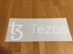 T3 tezos patch flocage publicitaire flex blanc - 21 cm par... - Miniature