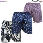 Pack caleçon homme en satin de soie - Miniature