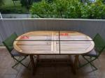 Table de jardin en teck - Miniature