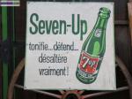 Plaque  en  fer  "seven up" - Miniature