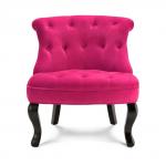 Fauteuil baroque rose - Miniature