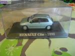 Voiture renault clio 1990 sur socle - Miniature