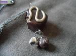 Collier chocolat - Miniature